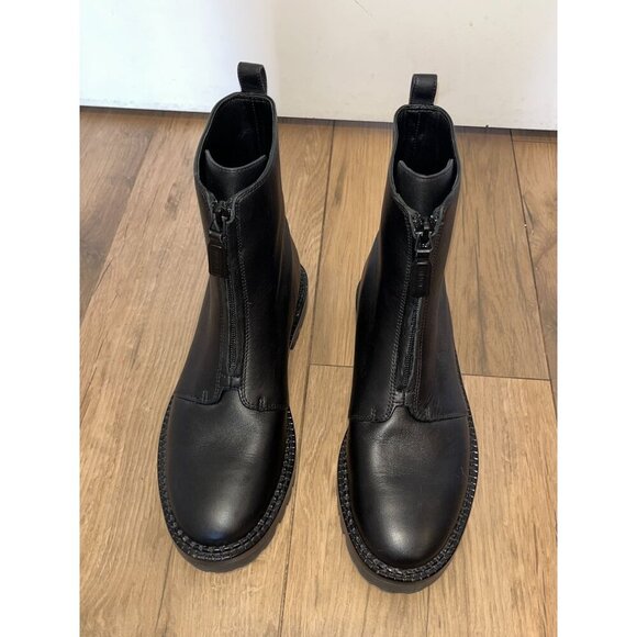 NEW!! Vince Cabria Water Resistant Front Zip Boot in Black Women's Size 7.5 - Picture 5 of 14